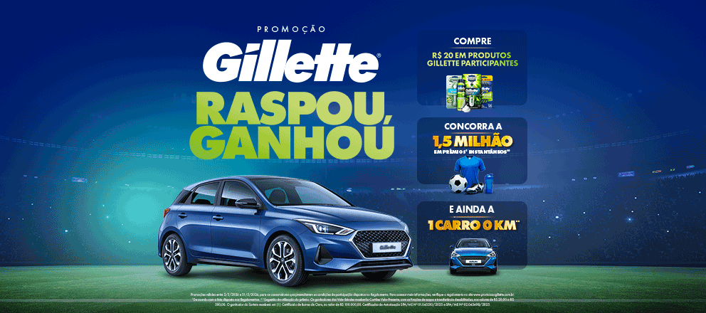 São prêmios limitados! Compre, cadastre e garanta o seu. Período de Compra 02/03/2026 a 31/05/2026