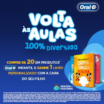 Promoção encerrada oral b volta as aulas