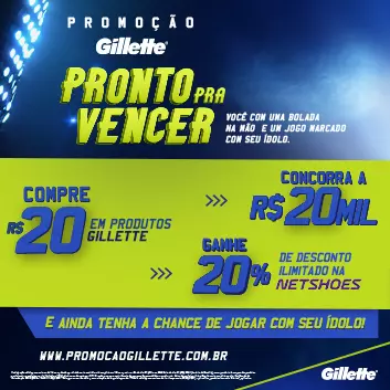 GILLETTE PRONTO PRA VENCER ENCERRADA